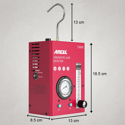 ANCEL S3000 Detector de fugas de humo para automóvil: herramienta de diagnóstico EVAP de 12 V con bomba de aire